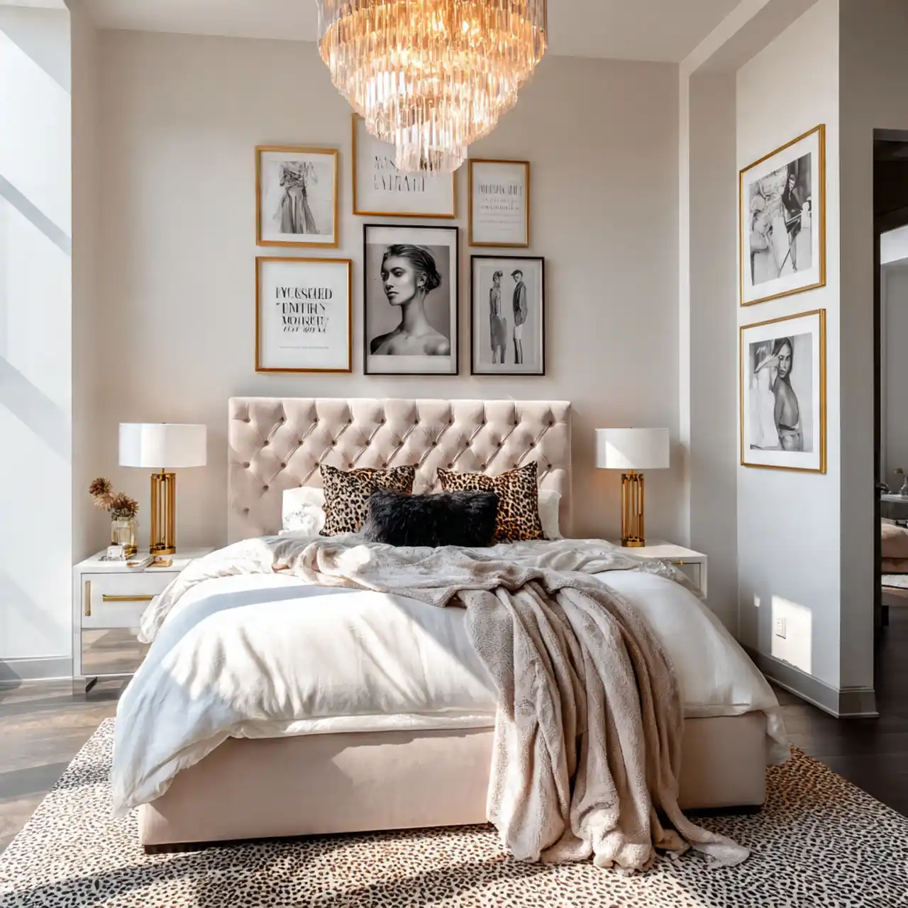 Hollywood glam teen bedroom