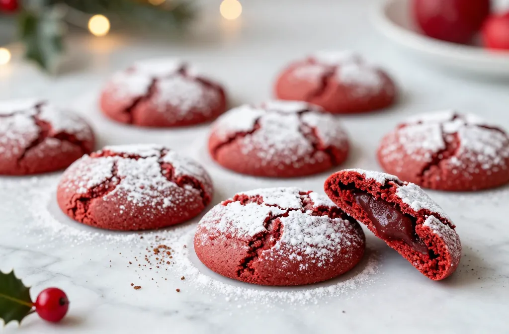 Red Velvet Crinkle Cookies Festive and Soft ❤️ Unwrapped
