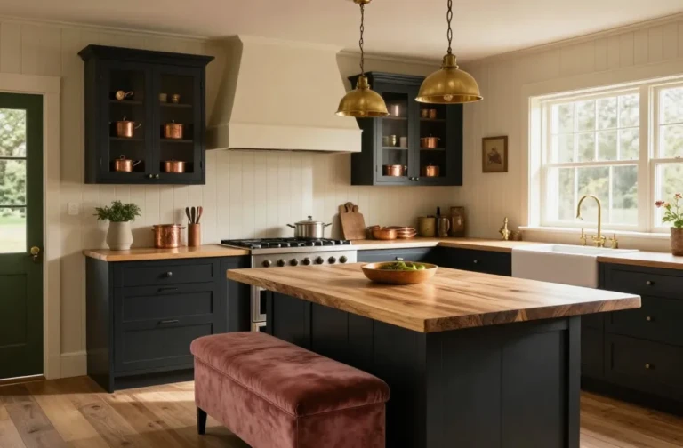 29 Aesthetic Moody Cottage Kitchen Ideas for a Cozy Vibe: Cozy Glow Edition