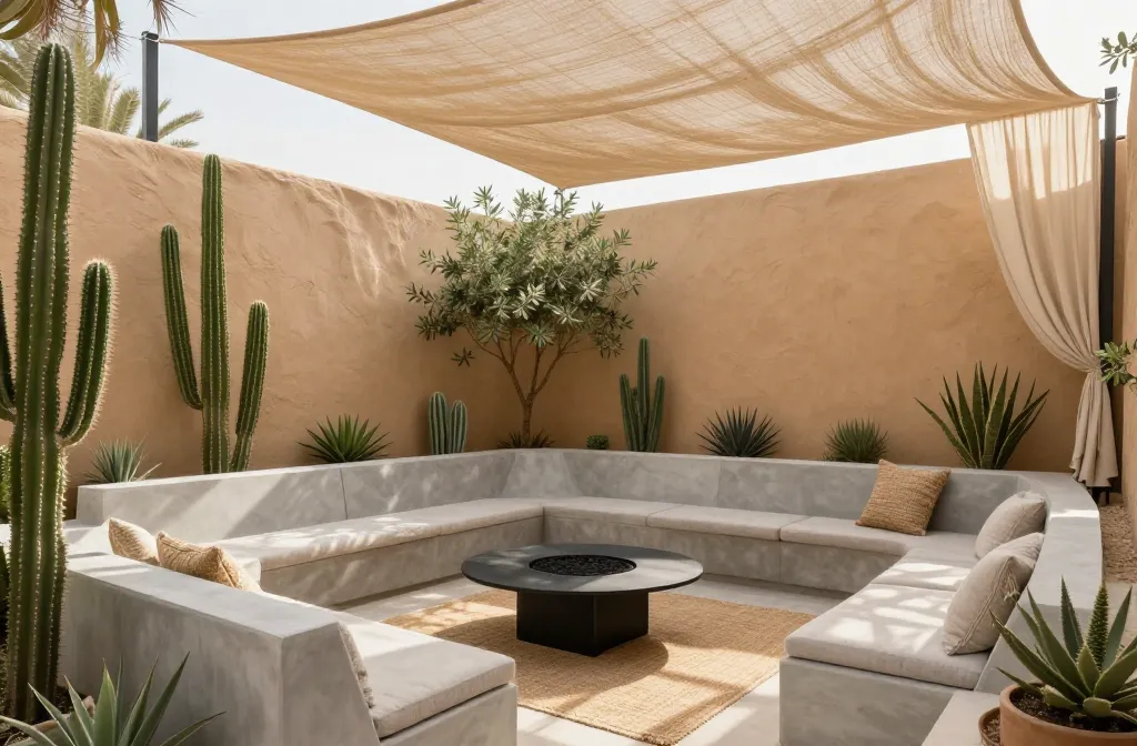 15 Desert Oasis Backyard Ideas for a Modern, Low-Maintenance Look: Modern Oasis