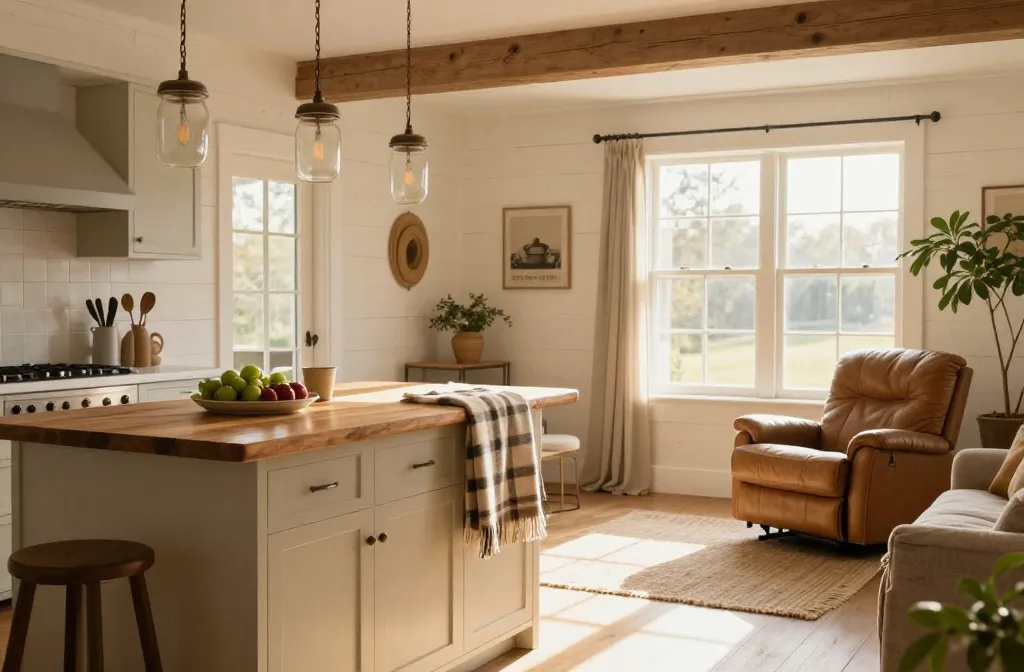 23 Rustic Farmhouse Decor Ideas on a Budget (Cozy, Modern & Vintage Style Guide) - Cozy, Budget Diy Magic