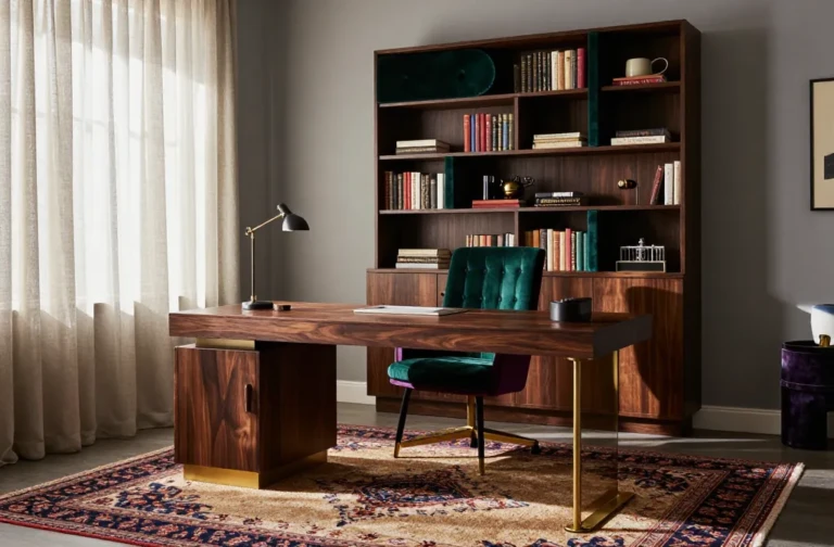 21 Eclectic Home Office Ideas to Create a Stylish & Unique Workspace: a Fresh Take