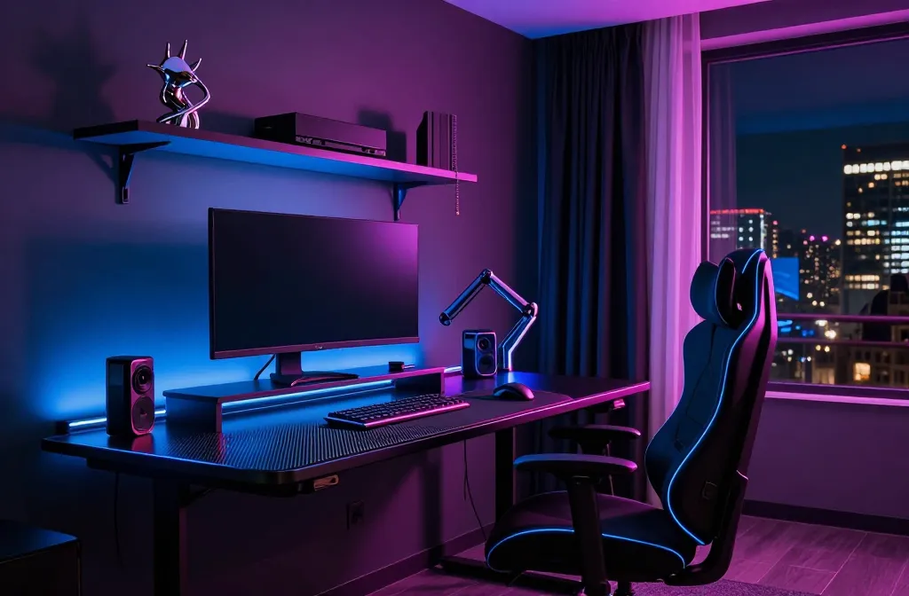 11 Gaming Desk Setup Ideas for the Ultimate Aesthetic Setup: Epic Vibes