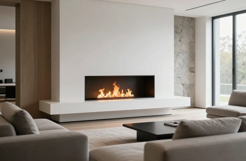 17 Modern Fireplace Ideas for a Sleek & Stylish Home, Cozy Space: Chic Fire Concepts