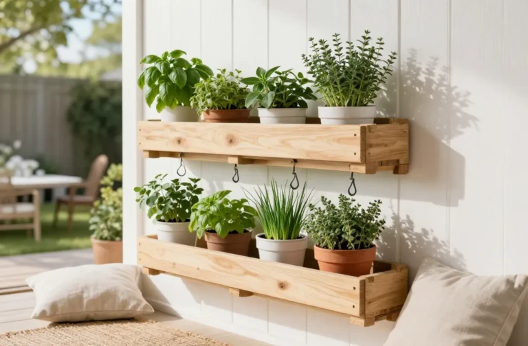 7 Budget-Friendly Rustic Diy Vertical Pallet Garden for Herbs and Flowers: Chic & Cheap