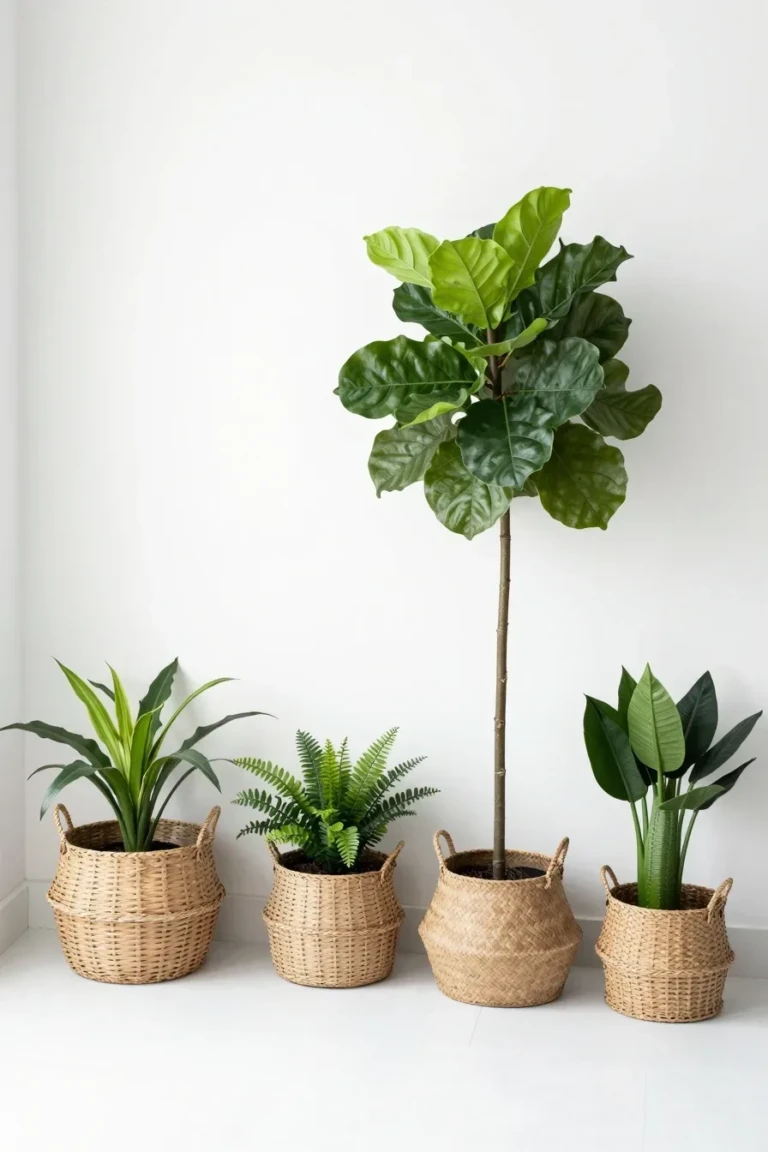 PG-rated, family-safe photorealistic editorial image, object-only or scene-only composition, no human subject introduced, no drawn human figure introduced Create one realistic image for Cozy Green Bedroom with Stunning Plant Decor 🌿🛏️; slot 1 visualizes Hero cover for: Cozy Green Bedroom with Stunning Plant Decor 🌿🛏️. Ignore any unrelated niche, random portrait, bald person or filler scene. Show the exact room, object, setup, organizing action or decor detail from the section as a fully realistic photograph. Absolutely no people at all in the frame — no full person, no silhouette, no outline figure, no sketch of a person, no wireframe body, no line-drawing human, no mannequin, no statue, no doll. Only real furniture, baskets, shelves, plants and decor items. Realistic interior photograph of Hero cover for: Cozy Green Bedroom with Stunning Plant Decor 🌿🛏️ for Cozy Green Bedroom with Stunning Plant Decor 🌿🛏️, real bathroom or room scene with actual baskets, shelves and decor objects only, empty room, object-only composition, people-free. Visual context: Cozy Green Bedroom with Stunning Plant Decor 🌿🛏️ Distinct composition for this slot: wide interior view showing the decor in context, bright airy light. Photorealistic natural light unless this is a coloring page. No text, no words, no letters, no watermark, no logo, no sketched or outlined human figures. full subject clearly in frame, natural composition, realistic scale. high quality photorealistic image, sharp focus, natural true-to-life colors, realistic materials and proportions, one clear main subject, uncluttered background, only props that directly match the article topic and section