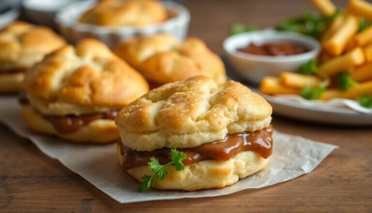 Baked french dip biscuits recipe