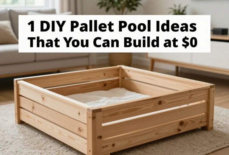 1 DIY Pallet Pool Ideas That You Can Build at $0
