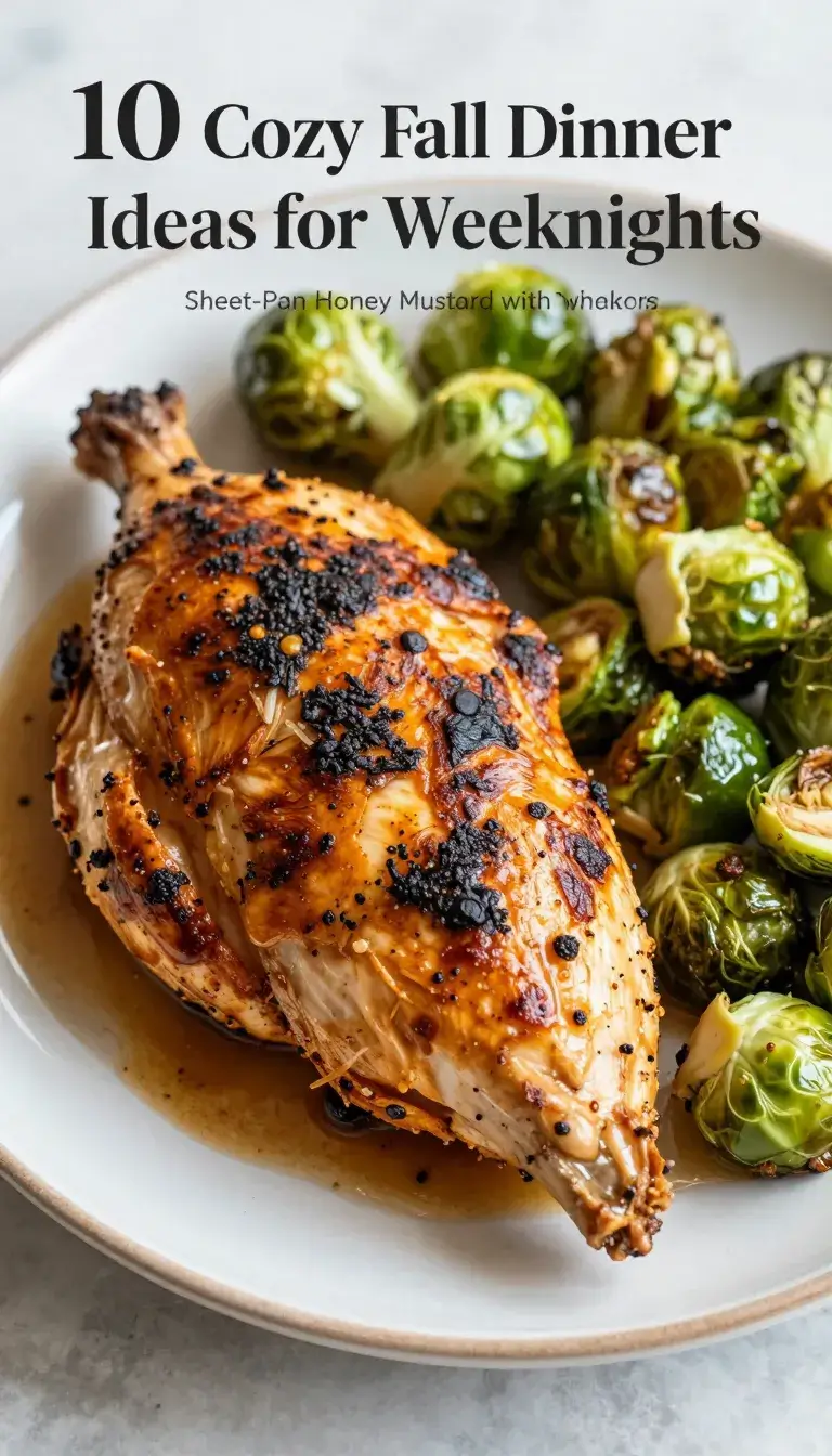 Sheet-Pan Honey Mustard Chicken with Brussels Sprouts
