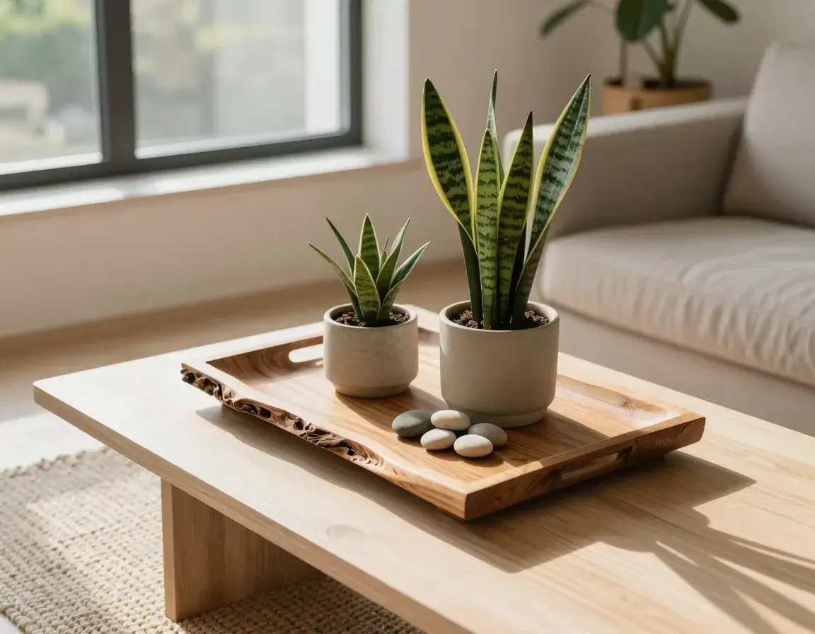 Elevate with a Live-Edge Wood Tray