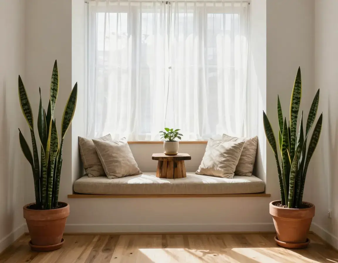Host a Corner Plant Nook with Seating