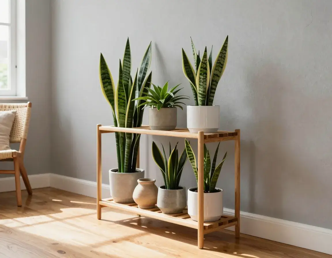 Use a Plant Stand or Tiered Plant Rack